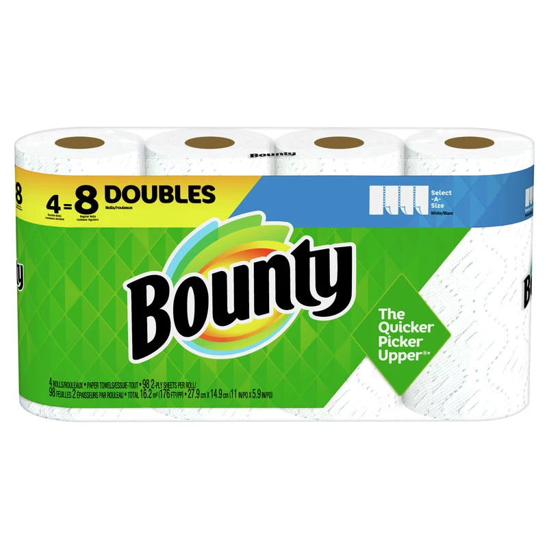 Bounty Select-A-Size Paper Towels 98 sheet 2 ply 4 pk