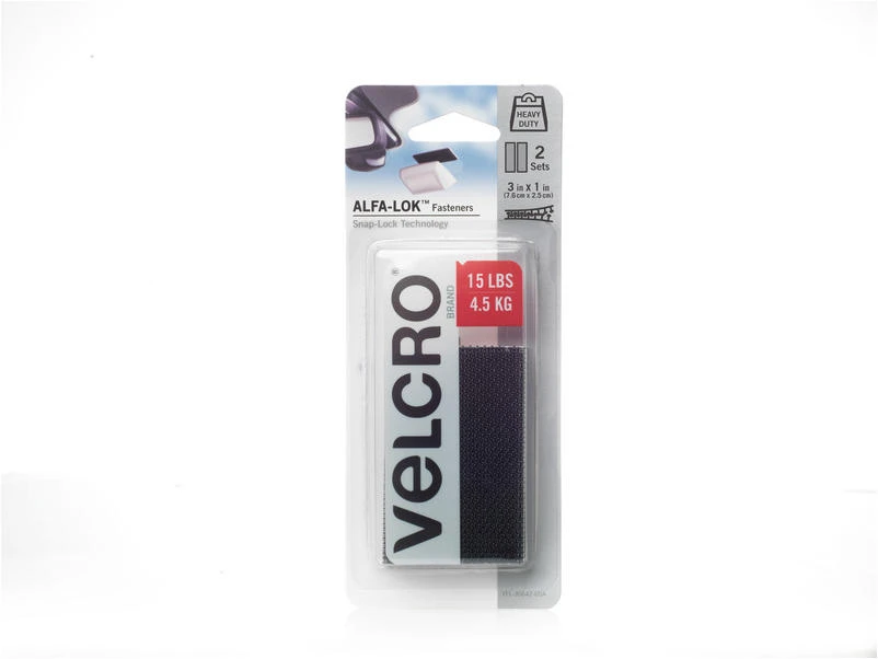 VELCRO Brand ALF-LOK Small Plastic Mounting Square 3 in. L 2 pk