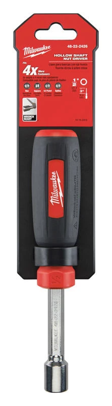Milwaukee 1/2 in. SAE Hollow Shaft Nut Driver 7 in. L 1 pc