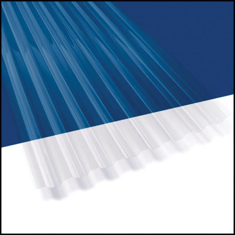 Suntuf 26 in. W X 12 ft. L Polycarbonate Roofing Panel Clear