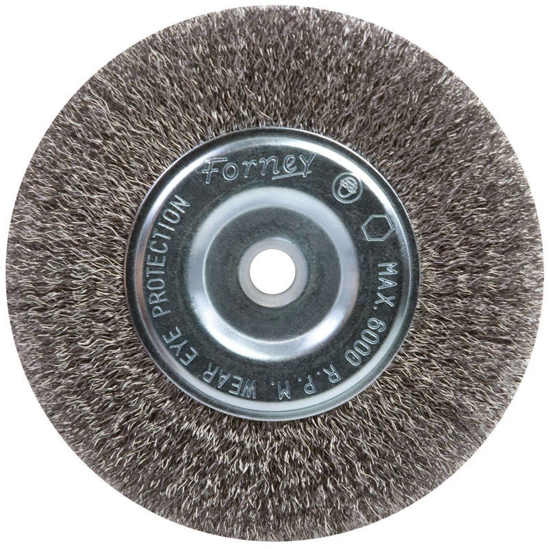 Forney 6 in. Crimped Wire Wheel Brush Metal 6000 rpm 1 pc