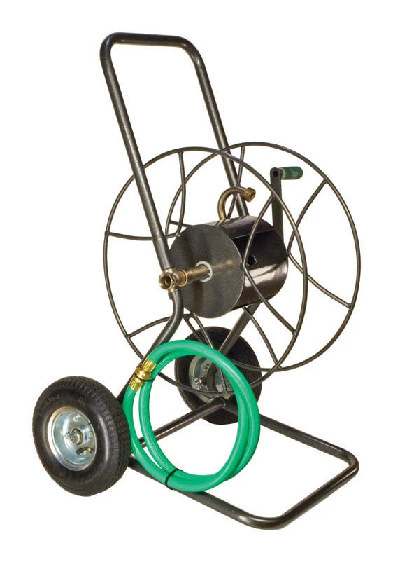 Yard Butler 175 ft. Silver Wheeled Hose Reel Cart