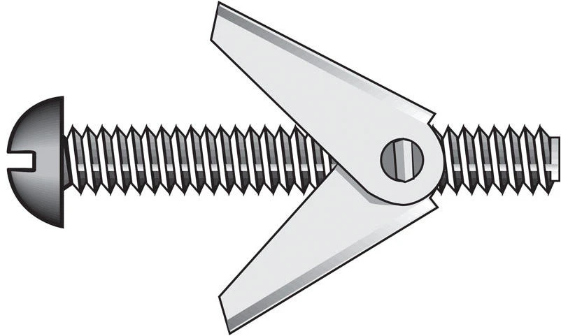 Hillman Fas-N- Tite 1/4 in. D X 4 in. L Round Steel Toggle Bolt 50 pk Hillman Fas-N- Tite 1/4 in. D X 4 in. L Round Steel Toggle Bolt 50 pk