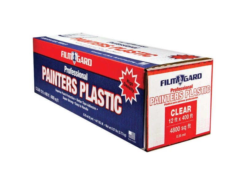 Film-Gard 12 ft. W X 400 ft. L X 0.35 mil Professional Grade Painter's Plastic Sheeting 1 pk