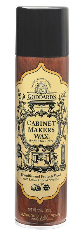 Goddard's Cabinet Makers Wax Lemon Scent Fine Furniture Cleaner and Polish 12 oz Spray