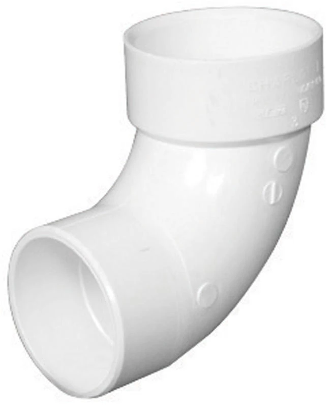 ELBOW 90 PVC DWV4"STREET