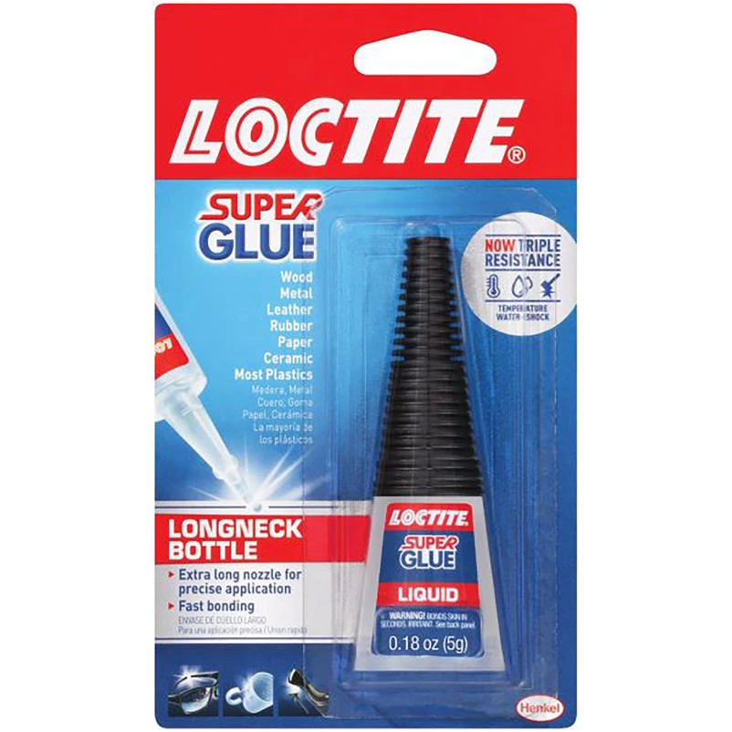 Loctite Longneck Bottle High Strength Ethyl Cyanoacrylate Clear Super Glue 5 gm