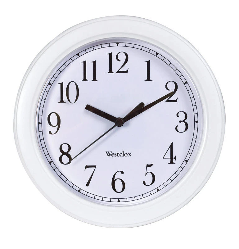 CLOCK WALL SIMPLE WHITE