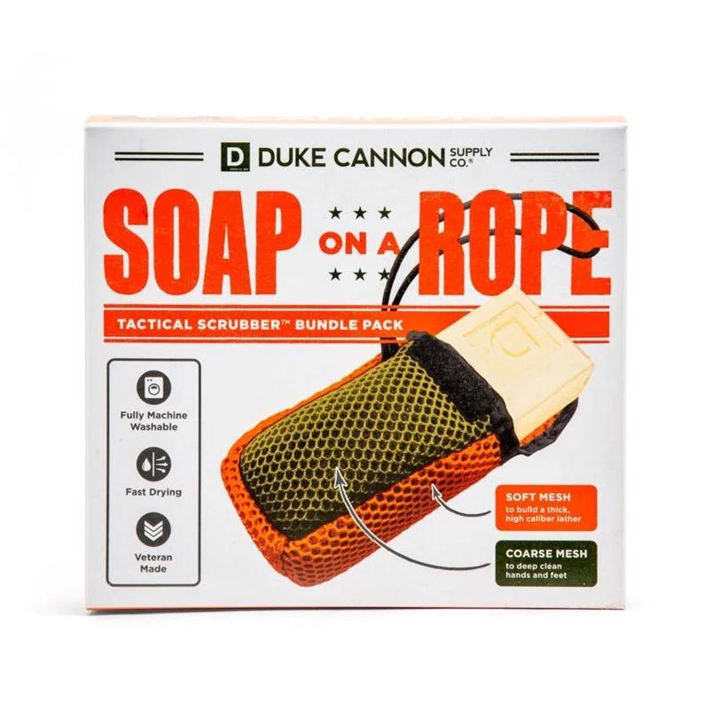 Duke Cannon Soap on a Rope Bath Sponge Set 1 pk