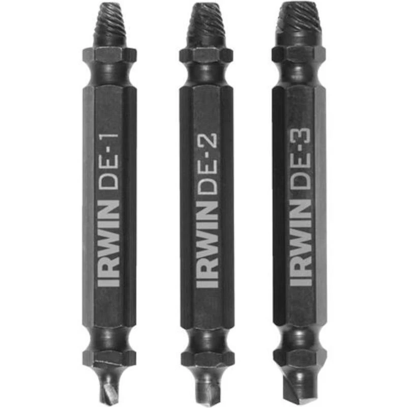 Irwin Impact SCREW-GRIP .15 in. 31 M2 High Speed Steel Double-Ended Screw Extractor 2 in. 31 3 pc
