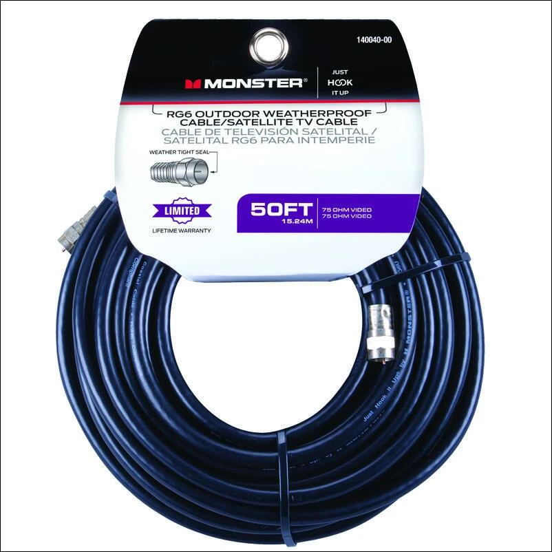 VIDEO COAXIAL CABLE 50'L