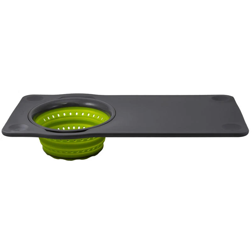 Squish 21 in. 31 L X 12 in. 31 W Polypropylene Over The Sink Cutting Board With Collapsible Collande
