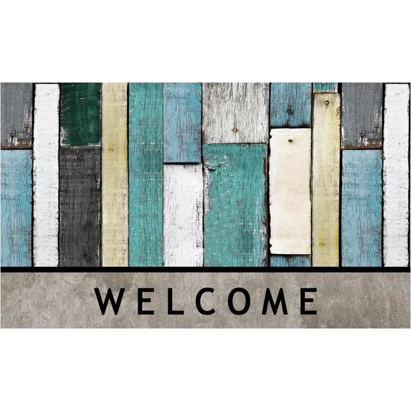 WELCOME MAT PLNK 18"X30"