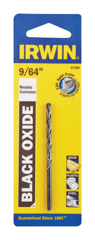 DRILL BIT 9/64"BLK OXIDE