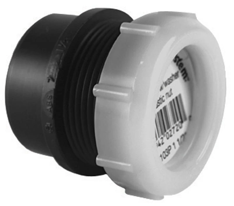 Charlotte Pipe 1-1/4 in. MPT X 1-1/2 in. D Spigot ABS Trap Adapter