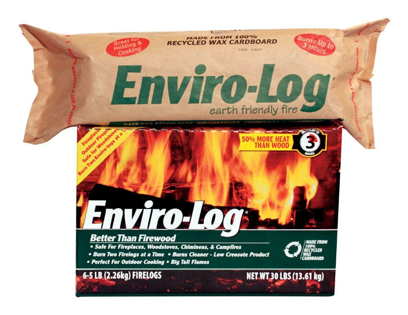 Enviro-Log Fire Log Up to 3 hr 6 pk
