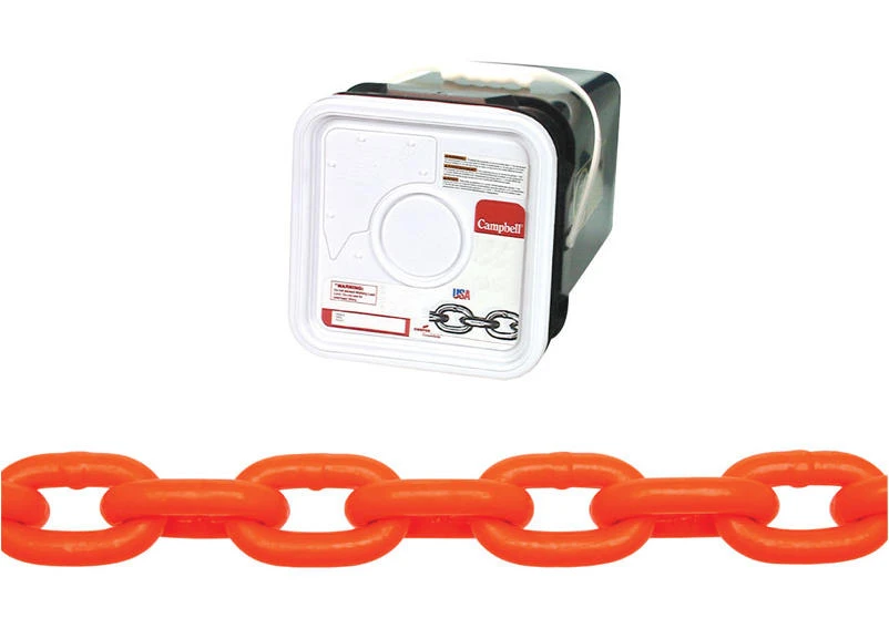 5/16 in. Oval Link Carbon Steel High Test High Visibility Chain 5/16 in. 1 FT