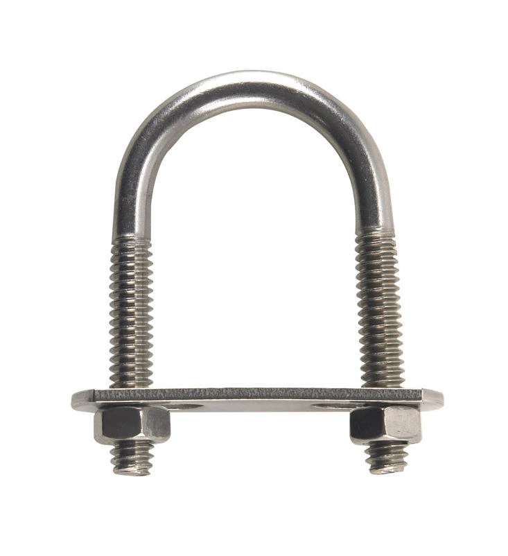 BOLT U 1/4"X1.13"X2" SS