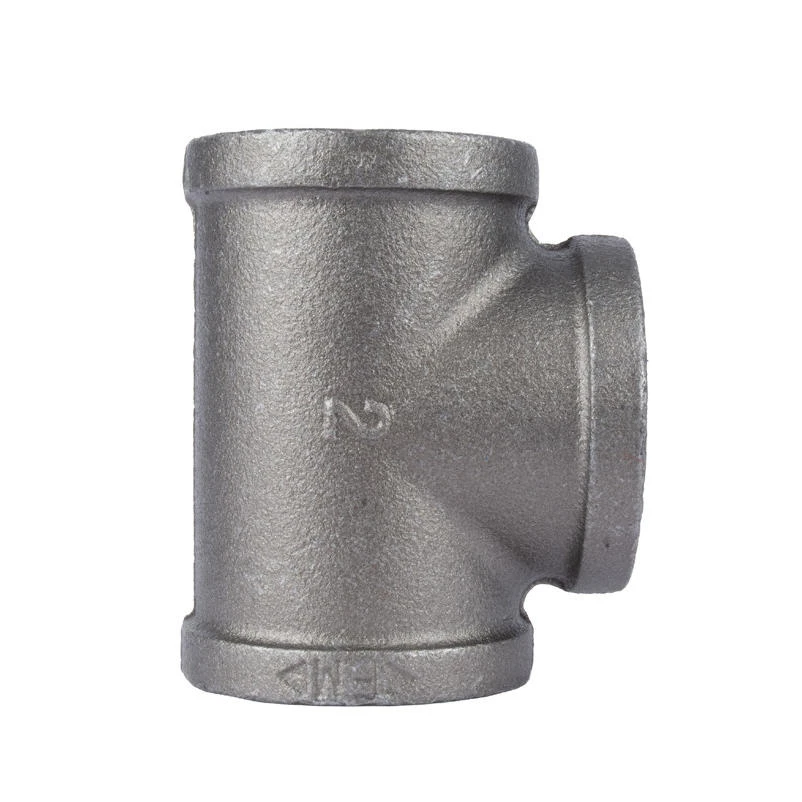 TEE MALLABLE BLK IRON 2"