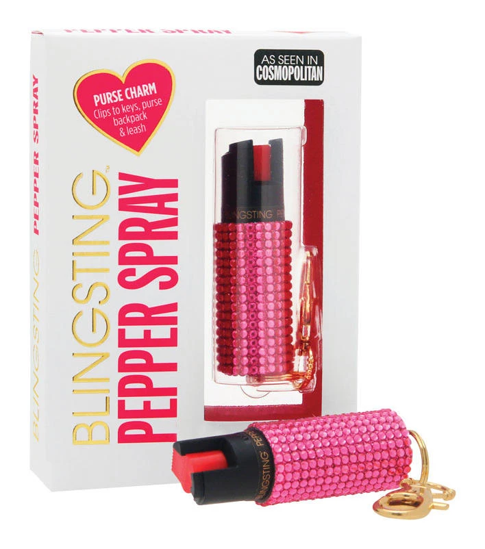 Blingsting Pink Plastic Pepper Spray