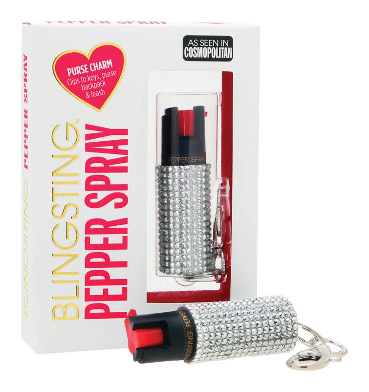 Blingsting Silver Plastic Pepper Spray