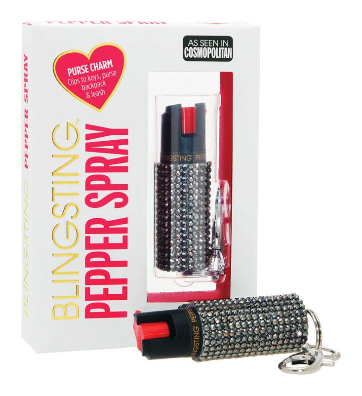 Blingsting Gray Plastic Pepper Spray