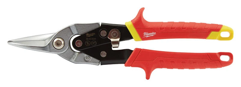 Milwaukee 10 in. Forged Alloy Steel Left Serrated Aviation Snips 22 Ga. 1 pk