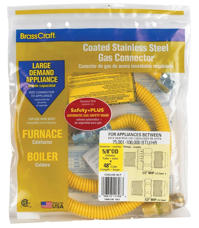 GAS CONNECTOR 5/8"X48"