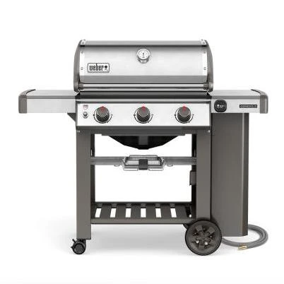 Genesis II S-310 3-Burner Natural Gas Grill, 37,500-BTU, Stainless Steel
