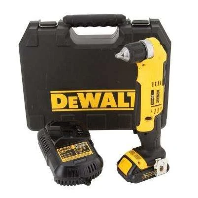 DeWalt 20V MAX 3/8 in. Brushed Cordless Right Angle Drill Kit (Battery & Charger)