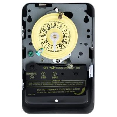 T101 Series 40 Amp 125-Volt SPST 24-Hour Mechanical Time Switch with Indoor Enclosure