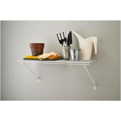 3 ft. 12 in. D x 36 in. W x 12 in. H Ventilated Wire Shelf Steel Closet System Kit