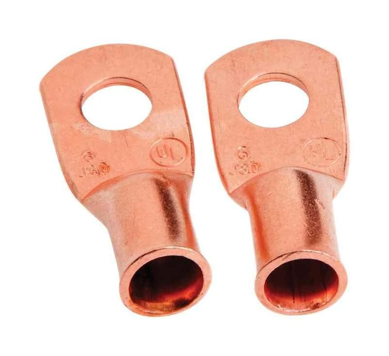 Forney 6 in. L x 1.88 in. W Welding Cable Lug Copper 2 pc.