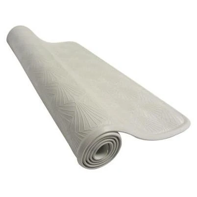27-1/2 in. x 15-3/4 in. Rubber Bath Mat in White