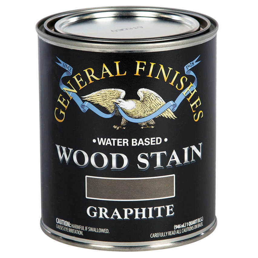General Finishes Wood Stain, Water Based, Graphite Stain, Quart