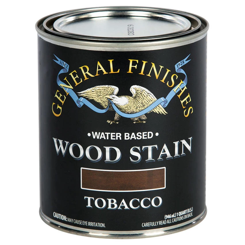 General Finishes Wood Stain, Water Based, Tobacco Stain, Quart