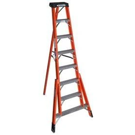 Werner 8-ft Fiberglass Type 1A - 300 lbs. Tripod Step Ladder