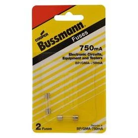 Bussmann 750A GMA Glass Tube Electronic Fuse (2-Pack)