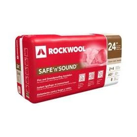 Rockwool Safe'n'Sound 24 In. x 47 In. Stone Wool Insulation (8-Pack)