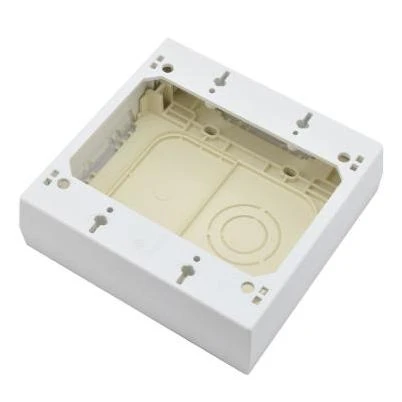 Legrand New and Old Work Rectangle Plastic 2 gang Outlet Box White