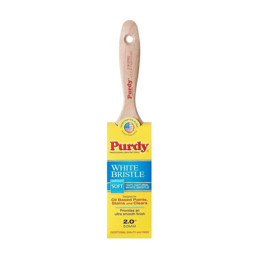 Purdy White Bristle Sprig Natural Bristle Flat 2-in Paint Brush