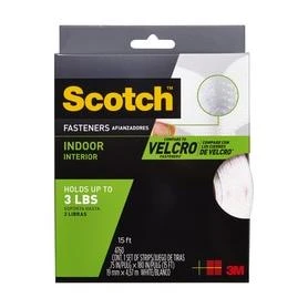 Scotch 0.75-in White Roll Fastener