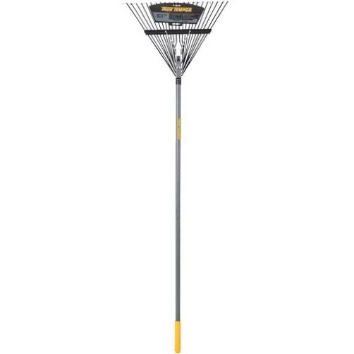 163055200 22-inch Steel Tine Leaf Rake With Wood Handle