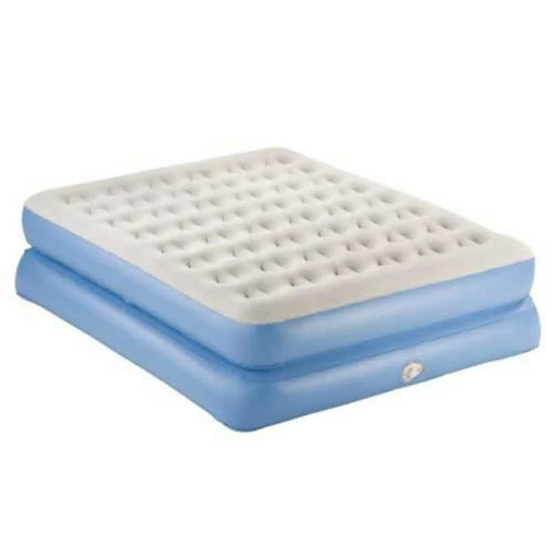 Classic Queen Double High Air Bed With Hand-held Pump And Dual Chambers