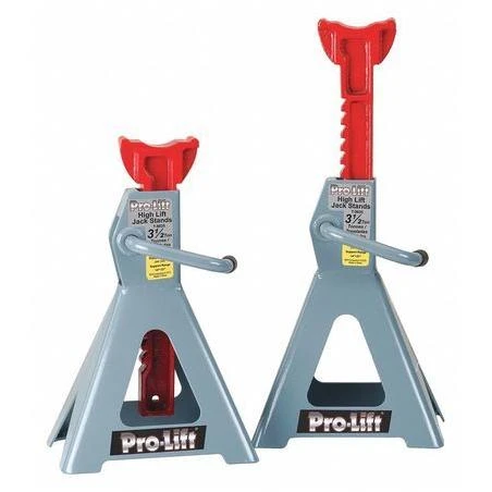T-9635 High Lift Jack Stand - 3.5 Ton Capacity, Grey Finish