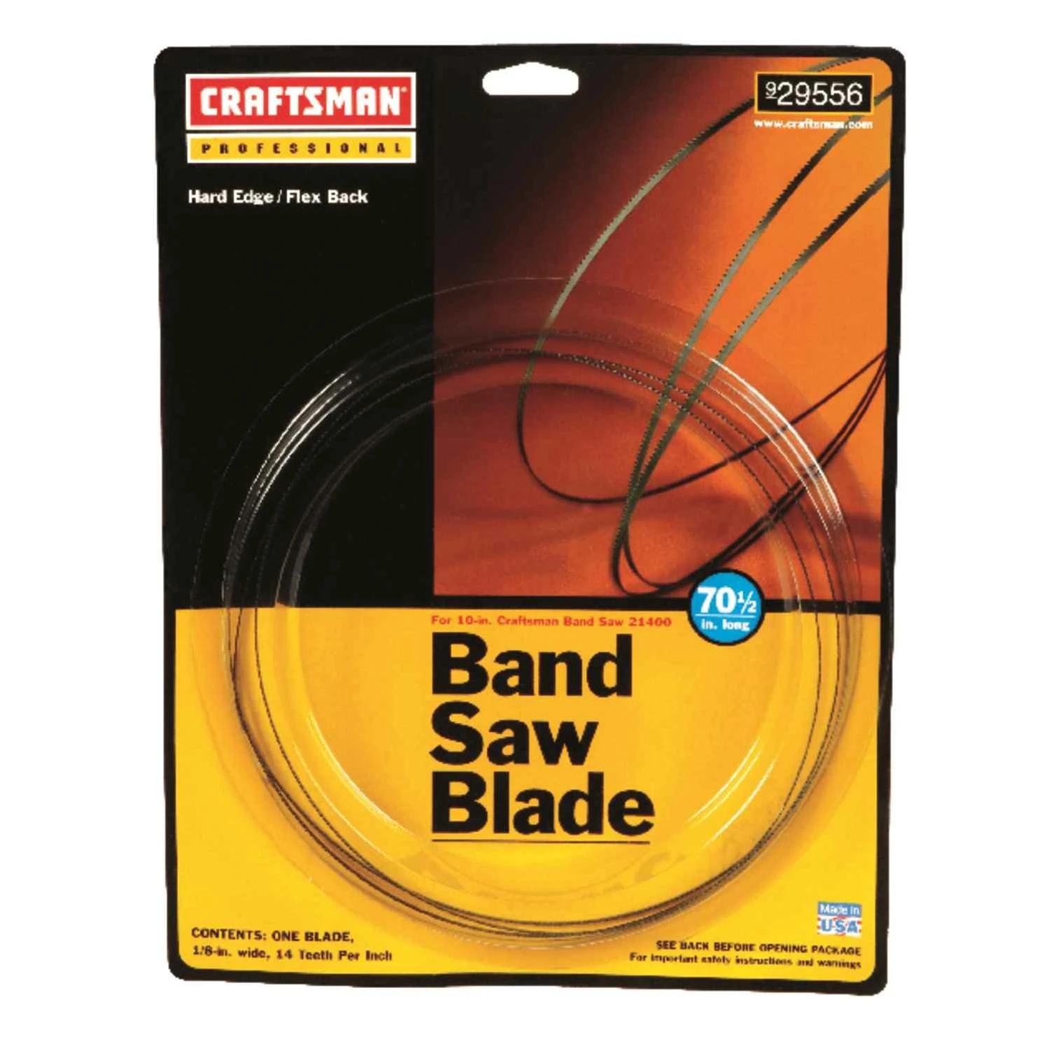 Craftsman 70.5 in. L x 0.13 in. W x 0.03 in. Carbon Steel Band Saw Blade 14 TPI Regular teeth 1