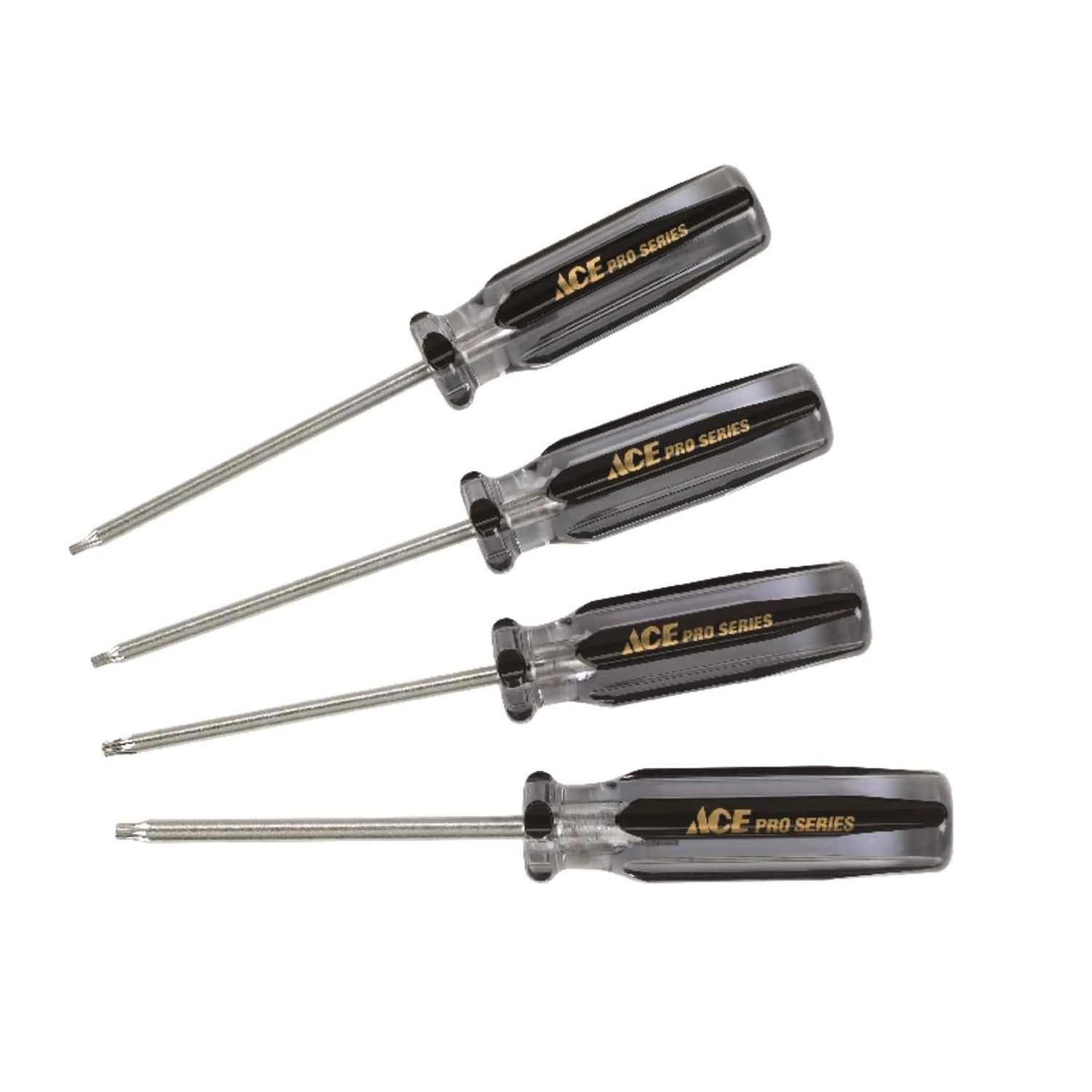 Ace Pro 4 pc. Torx Screwdriver Set 9.8 in. Steel