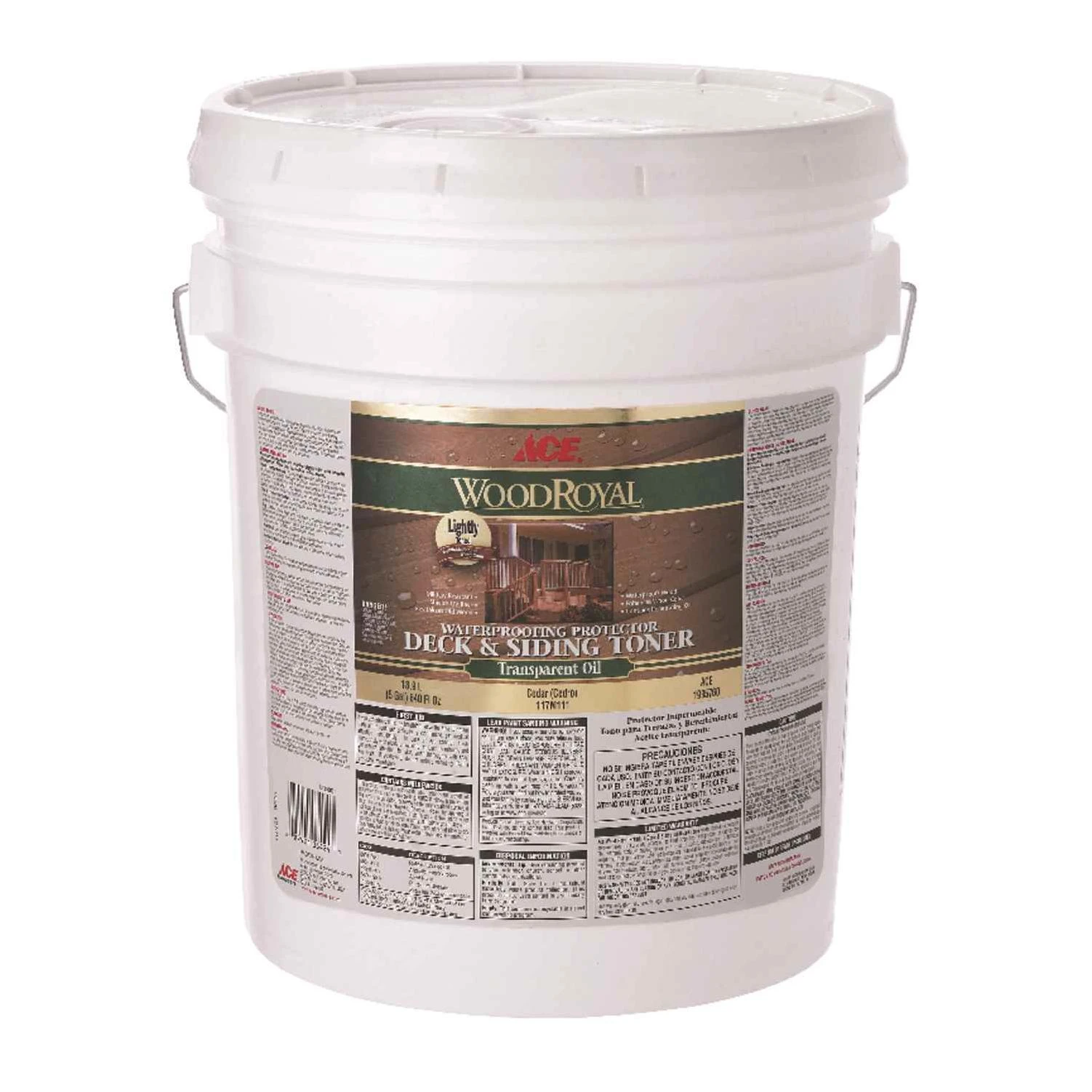 Ace Wood Royal Transparent Cedar Penetrating Oil Deck and Siding Toner 5 gal.
