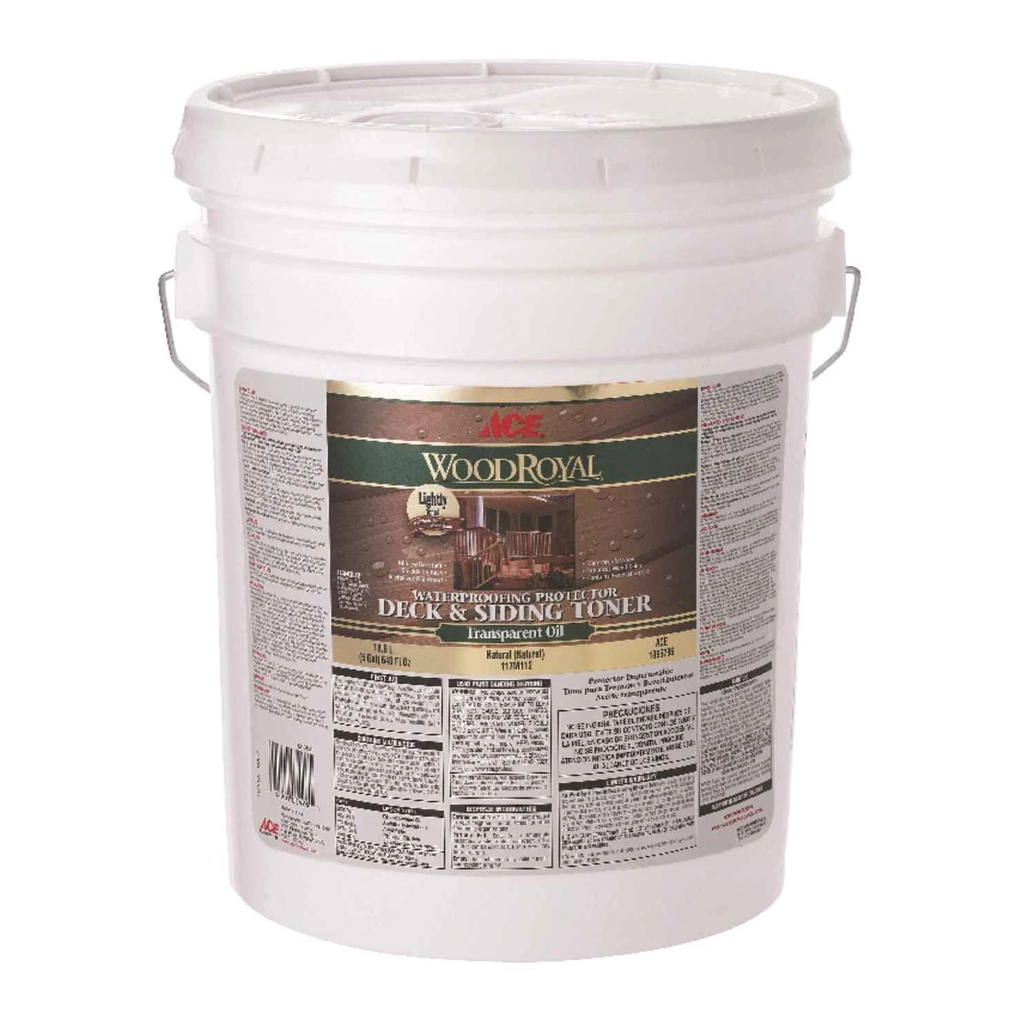 Ace Wood Royal Transparent Natural Penetrating Oil Deck and Siding Toner 5 gal.