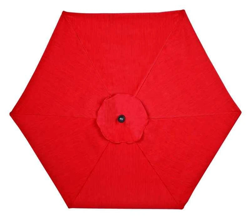 Living Accents New Castle 9 ft. Tiltable Red Patio Umbrella